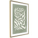 Wall Poster Plant on a Sage Background - Abstract Leaves Inspired by Matisse 150064 additionalThumb 7