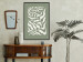 Wall Poster Plant on a Sage Background - Abstract Leaves Inspired by Matisse 150064 additionalThumb 13