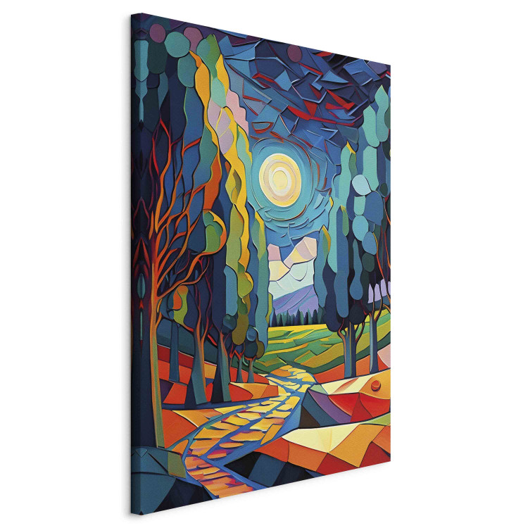 Canvas Modern Landscape - A Colorful Composition Inspired by Van Gogh 151064 additionalImage 2