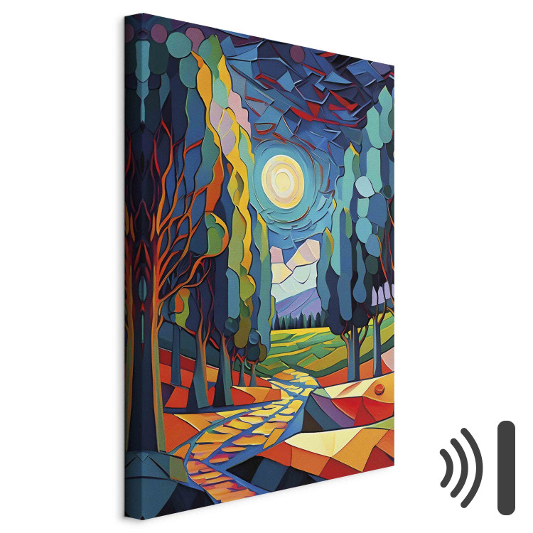 Canvas Modern Landscape - A Colorful Composition Inspired by Van Gogh 151064 additionalImage 8