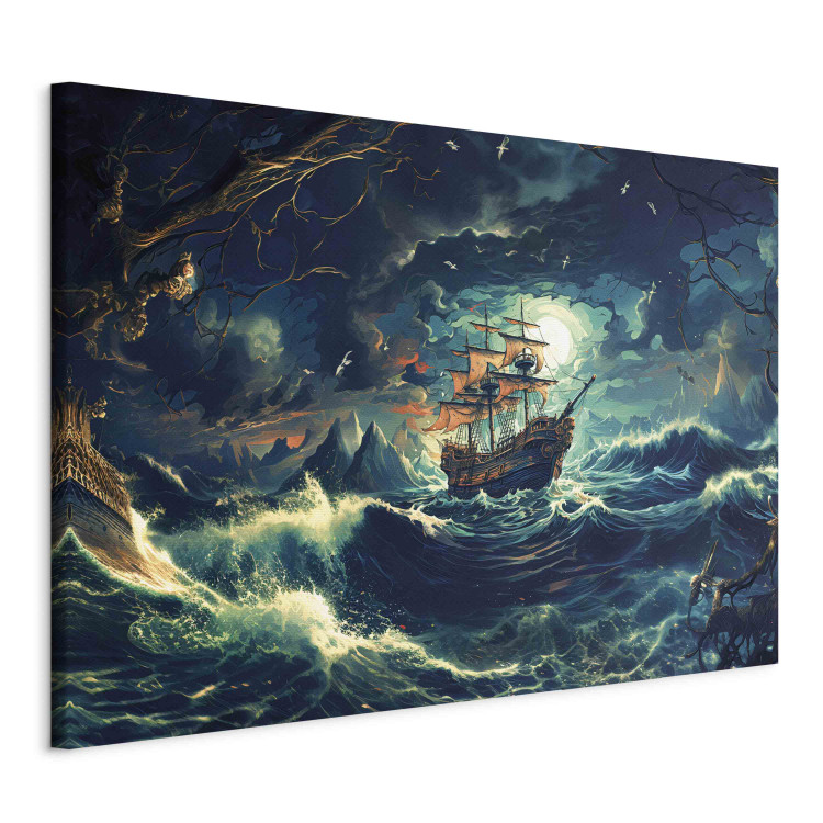 Large canvas print Zapomniany rejs - zaginiony statek piracki płynący w nieznane [Large Format] 151564 additionalImage 2