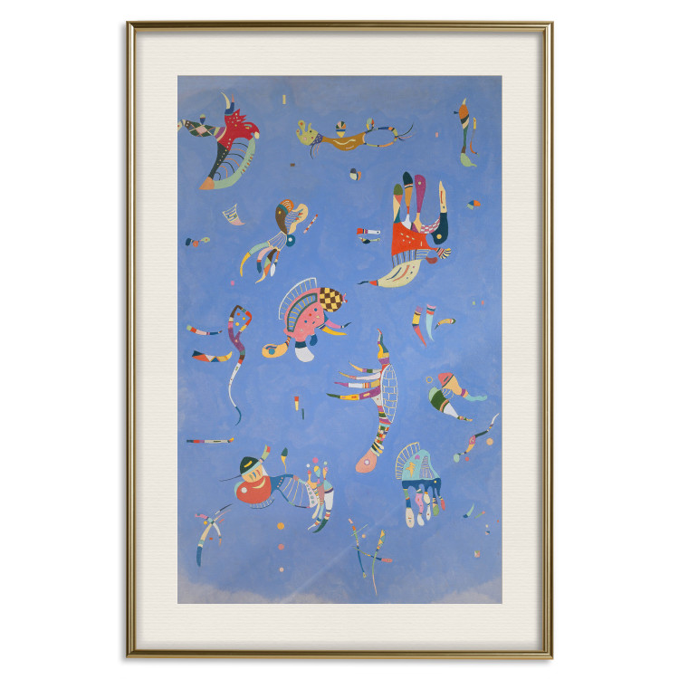 Wall Poster Blue - A Composition With Abstract Forms by Kandinsky 151664 additionalImage 23