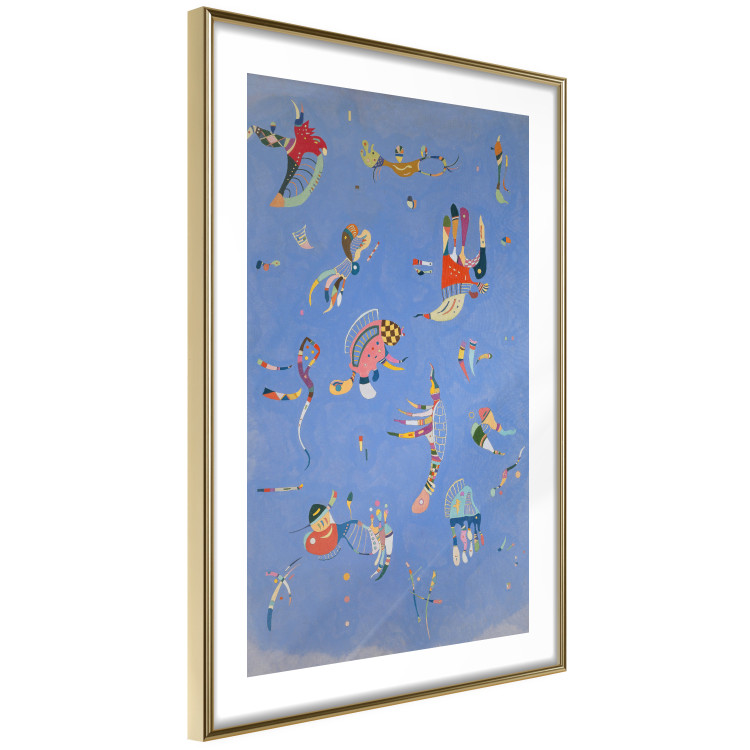 Wall Poster Blue - A Composition With Abstract Forms by Kandinsky 151664 additionalImage 10