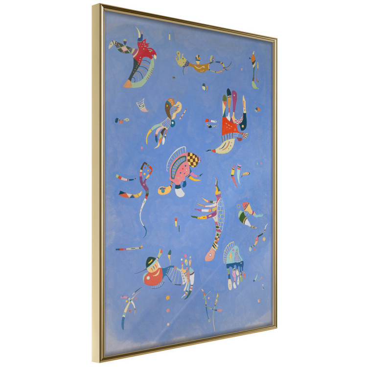 Wall Poster Blue - A Composition With Abstract Forms by Kandinsky 151664 additionalImage 5