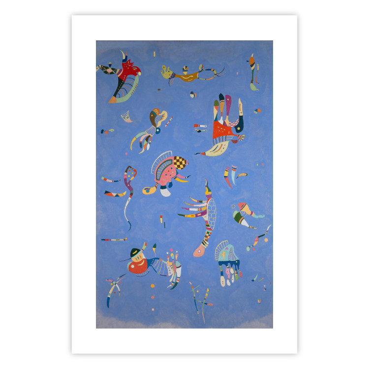 Wall Poster Blue - A Composition With Abstract Forms by Kandinsky 151664 additionalImage 18