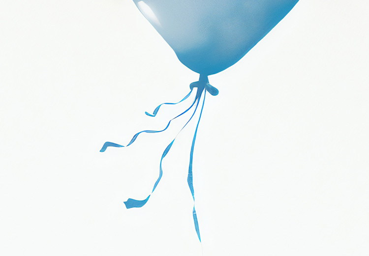 Wall Poster Blue Balloon - A Child’s Figure on Banksy-Style Graffiti 151764 additionalImage 3
