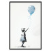 Wall Poster Blue Balloon - A Child’s Figure on Banksy-Style Graffiti 151764 additionalThumb 17
