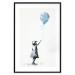 Wall Poster Blue Balloon - A Child’s Figure on Banksy-Style Graffiti 151764 additionalThumb 21
