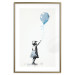 Wall Poster Blue Balloon - A Child’s Figure on Banksy-Style Graffiti 151764 additionalThumb 25
