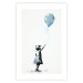 Wall Poster Blue Balloon - A Child’s Figure on Banksy-Style Graffiti 151764 additionalThumb 24