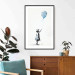 Wall Poster Blue Balloon - A Child’s Figure on Banksy-Style Graffiti 151764 additionalThumb 14