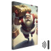 Canvas Art Print Christmas Madness - Muscular Santa Claus Carrying a Big Gift 151864 additionalThumb 8