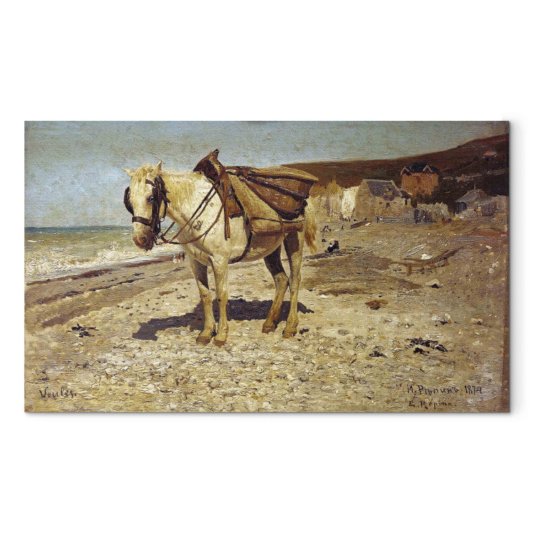 Reproduction Painting A Horse for carrying stones in Veules 152964