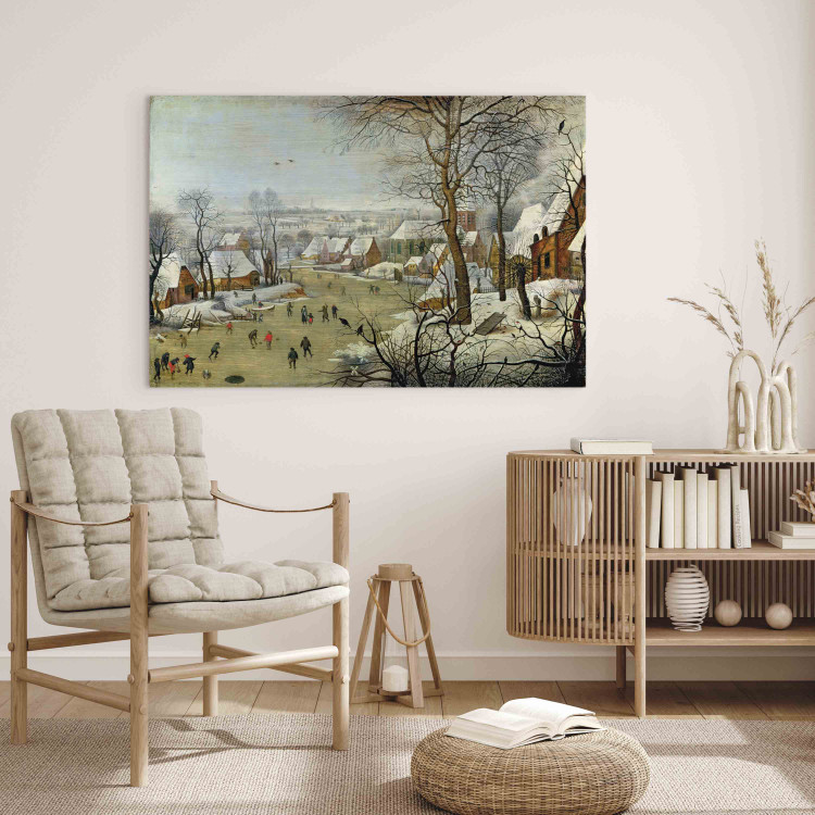 Art Reproduction Winter Landscape with Skaters and a Bird Trap  159664 additionalImage 5