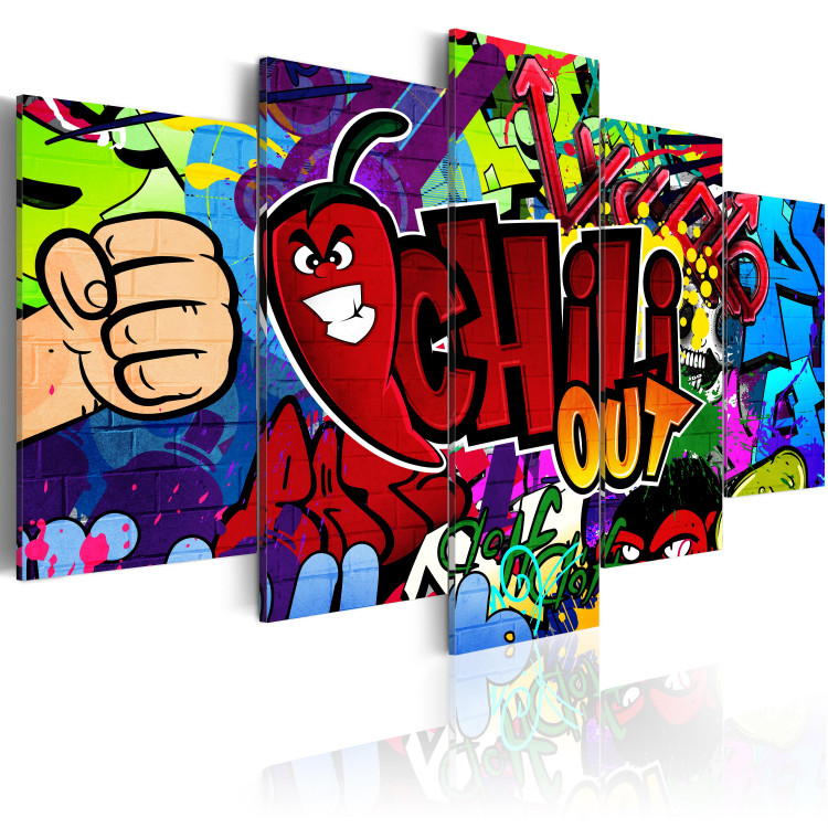Canvas Art Print Chili out - graffiti 55564 additionalImage 2
