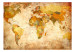 Photo Wallpaper World Map - map with country and capital labels in a retro style 59964 additionalThumb 1