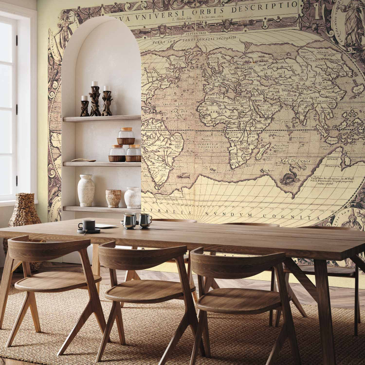 Wall Mural Retro style world map - outline of continents with inscriptions in Latin 93964 additionalImage 4