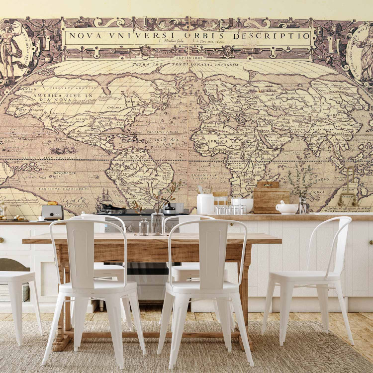 Wall Mural Retro style world map - outline of continents with inscriptions in Latin 93964 additionalImage 6