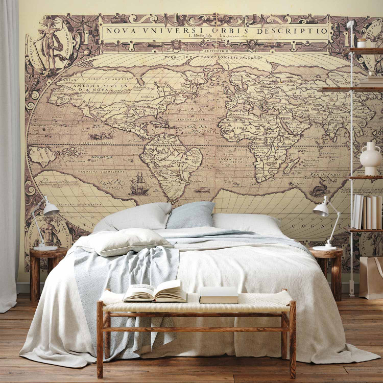 Wall Mural Retro style world map - outline of continents with inscriptions in Latin 93964 additionalImage 2