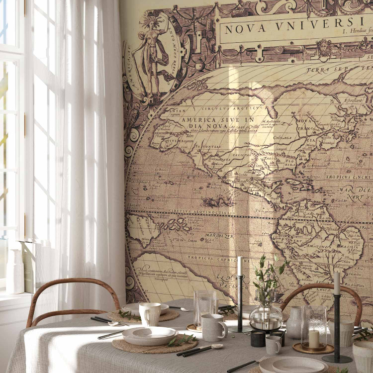 Wall Mural Retro style world map - outline of continents with inscriptions in Latin 93964 additionalImage 7