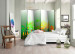 Folding Screen Abstract City II - abstract green city architecture 95364 additionalThumb 4