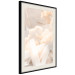 Wall Poster Abstraction with Clouds - White geometric letters and dense clouds in the background 114374 additionalThumb 3