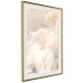 Wall Poster Abstraction with Clouds - White geometric letters and dense clouds in the background 114374 additionalThumb 2