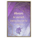 Poster Be Yourself - geometric purple composition with English text 114574 additionalThumb 20