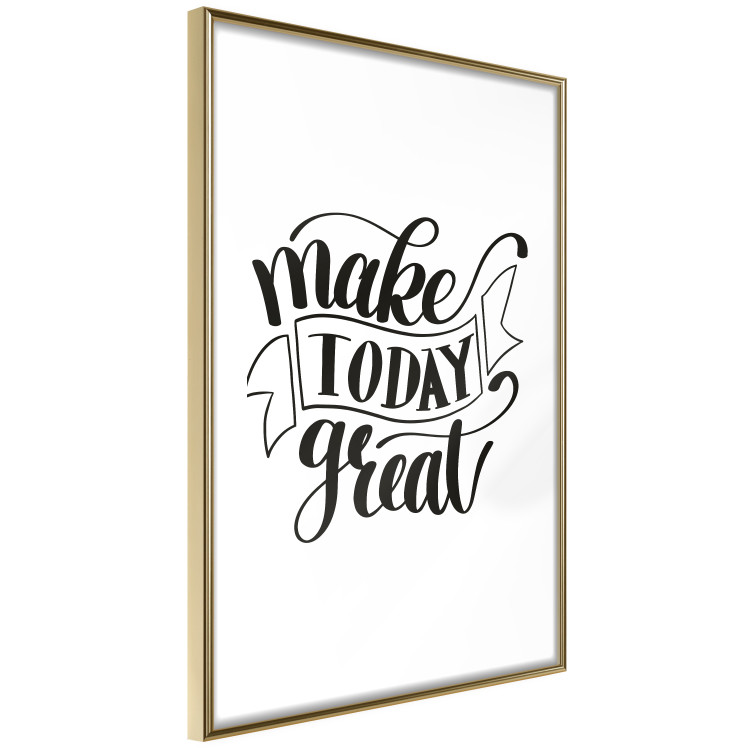 Poster Make Today Great - black motivational English text on a white background 114674 additionalImage 8