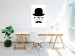 Wall Poster Retro mustache - black and white composition with a bearded man in a hat 115074 additionalThumb 17