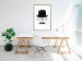 Wall Poster Retro mustache - black and white composition with a bearded man in a hat 115074 additionalThumb 15