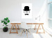 Wall Poster Retro mustache - black and white composition with a bearded man in a hat 115074 additionalThumb 5