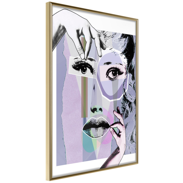 Wall Poster Plastic Surgery - abstraction with a woman's face in pop art style 115174 additionalImage 12