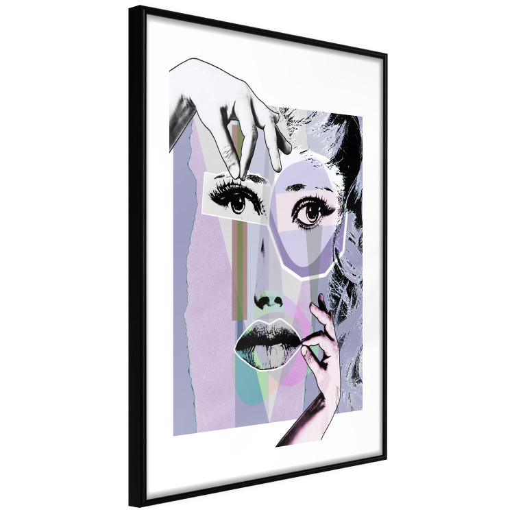 Wall Poster Plastic Surgery - abstraction with a woman's face in pop art style 115174 additionalImage 11