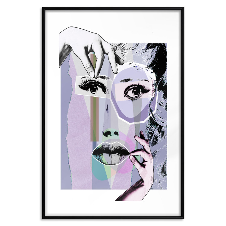 Wall Poster Plastic Surgery - abstraction with a woman's face in pop art style 115174 additionalImage 15