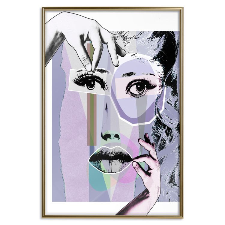Wall Poster Plastic Surgery - abstraction with a woman's face in pop art style 115174 additionalImage 20