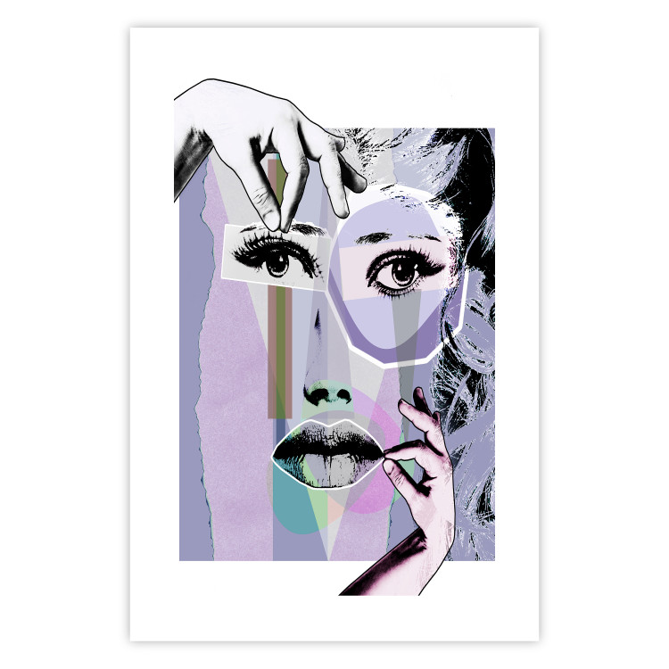Wall Poster Plastic Surgery - abstraction with a woman's face in pop art style 115174 additionalImage 19