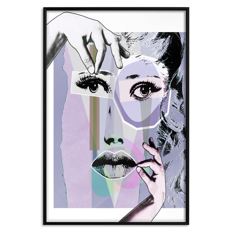 Wall Poster Plastic Surgery - abstraction with a woman's face in pop art style 115174 additionalImage 18