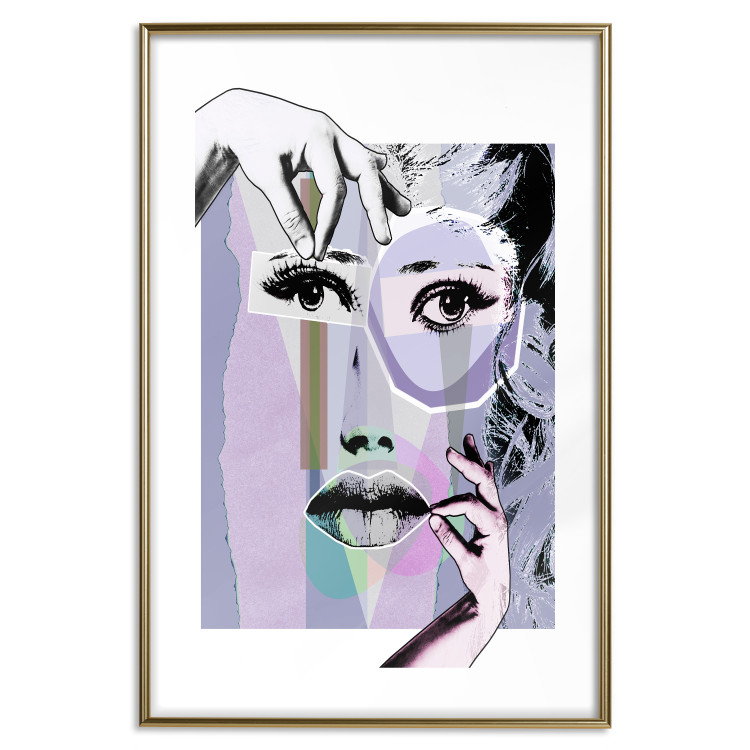 Wall Poster Plastic Surgery - abstraction with a woman's face in pop art style 115174 additionalImage 16