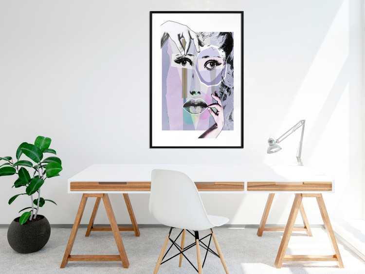 Wall Poster Plastic Surgery - abstraction with a woman's face in pop art style 115174 additionalImage 4