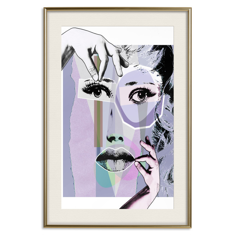 Wall Poster Plastic Surgery - abstraction with a woman's face in pop art style 115174 additionalImage 19