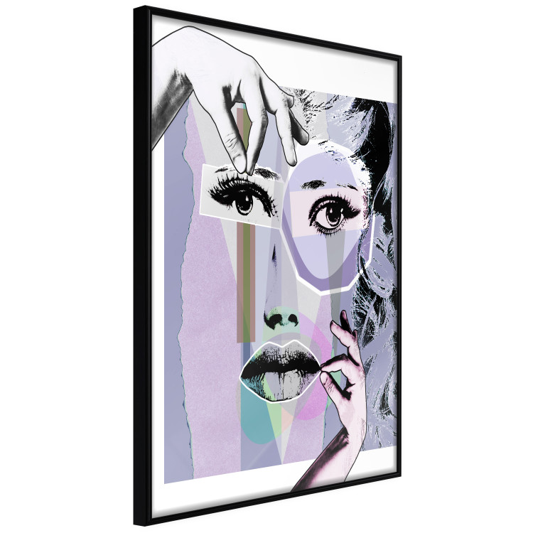 Wall Poster Plastic Surgery - abstraction with a woman's face in pop art style 115174 additionalImage 10