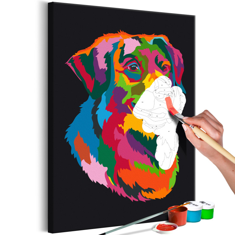Paint by Number Kit Colourful Dog 117574 additionalImage 3