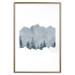 Poster Slice of Siberia - winter landscape of forest trees and misty sky 117774 additionalThumb 14
