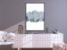 Poster Slice of Siberia - winter landscape of forest trees and misty sky 117774 additionalThumb 3