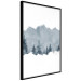 Poster Slice of Siberia - winter landscape of forest trees and misty sky 117774 additionalThumb 12