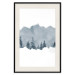 Poster Slice of Siberia - winter landscape of forest trees and misty sky 117774 additionalThumb 18