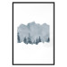 Poster Slice of Siberia - winter landscape of forest trees and misty sky 117774 additionalThumb 17
