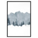 Poster Slice of Siberia - winter landscape of forest trees and misty sky 117774 additionalThumb 18
