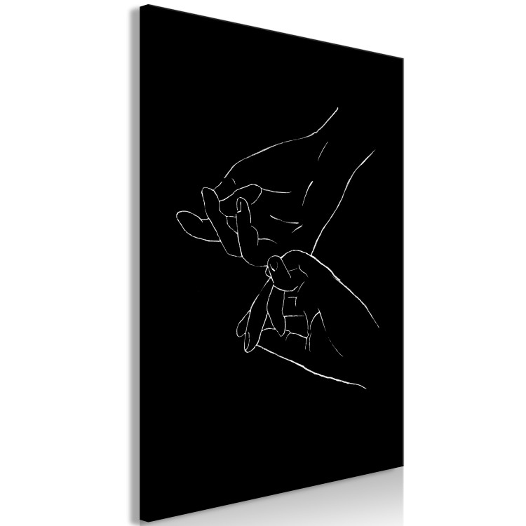 Canvas Touch in Lineart Style (1-part) - Hands in Black and White 117874 additionalImage 2